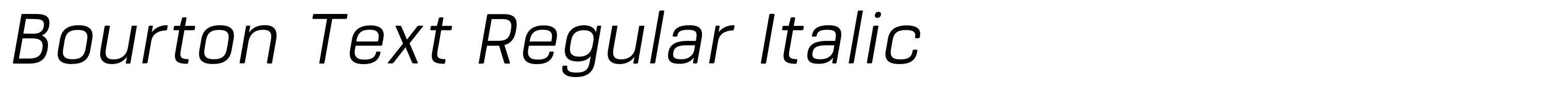 Bourton Text Regular Italic